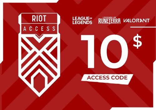 Riot Access Code 10 USD Key - LATIN AMERICA