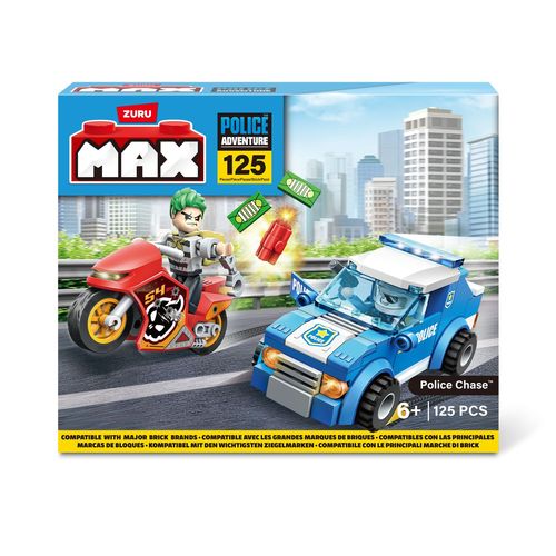 Max Build More Max Adventure Police Chase Playset (125 Pieces)