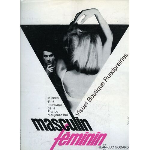 Masculin Féminin - Synopsis Dépliant Du Film De Jean Luc Godard - Chantal Goya - Jean Pierre Leaud