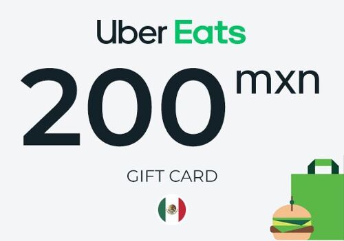 Uber Eats Gift Card 200 MXN Key - MEXICO