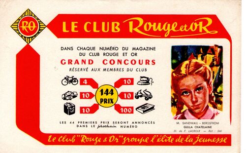 Buvard/Lle Club Rouge Et Or