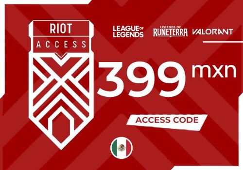 Riot Access Code 399 MXN Key - MEXICO