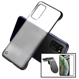 Kit Verre Trempé 5d Full + Coque Sans Bordures + Support Magnétique L Pour Voiture Pour Xiaomi Mi 9t Pro