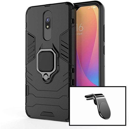 Kit Support Magnétique L Pour Voiture + Coque 3x1 Military Defender Pour Xiaomi Redmi 8a Pro