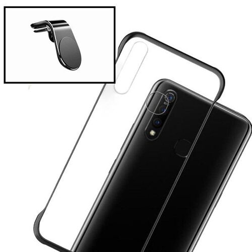 Kit Support Magnétique L Pour Voiture + Coque Sans Bordures Pour Huawei P Smart 2020