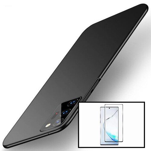Kit Verre Trempé 5D Full Cover Incurvé + Coque Mince et Rigide pour Samsung Galaxy Note 20 Ultra 5G - Noir