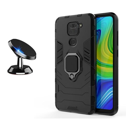 Kit Support Magnétique de Voiture + Coque 3X1 Military Defender pour Xiaomi Redmi Note 9