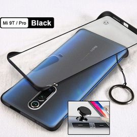 Kit Support Magnétique De Voiture + Coque Sans Bordures Pour Xiaomi Mi 9t Pro