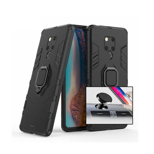 Kit Support Magnétique De Voiture + Coque 3x1 Military Defender Pour Huawei Mate 20