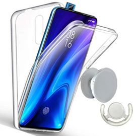 Kit Coque 3x1 360° Anti Choc + 1 Gripholder + 1 Support Gripholder Blanc Pour Xiaomi Mi 9t Pro