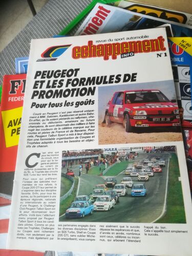 Peugeot Et Les Formules De Promotion 1 De 1986 Coupe 205 Gti,Peugeot 505 Turbo