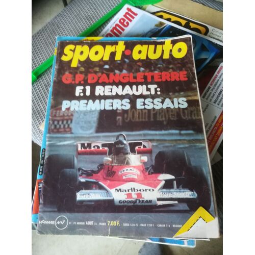 Sport Auto 175 De 1976 Alpine Renault A500,France F1,Alfetta 2000 Gtv,Gt 1.6,Golf Gti,Maroc,Production