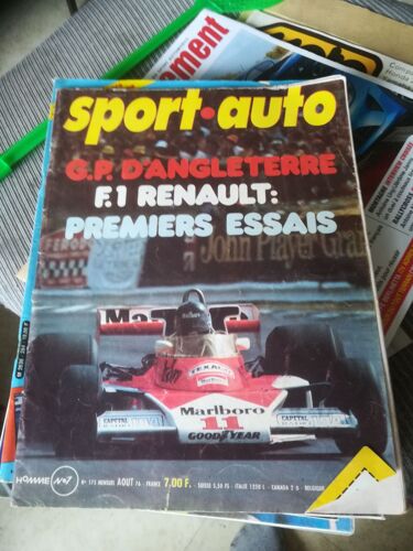 Sport Auto 175 De 1976 Alpine Renault A500,France F1,Alfetta 2000 Gtv,Gt 1.6,Golf Gti,Maroc,Production