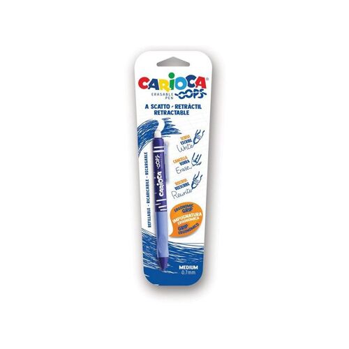 Blister 1 Style Oops À Bille Rechargeable Bleu Carioca 43042/02