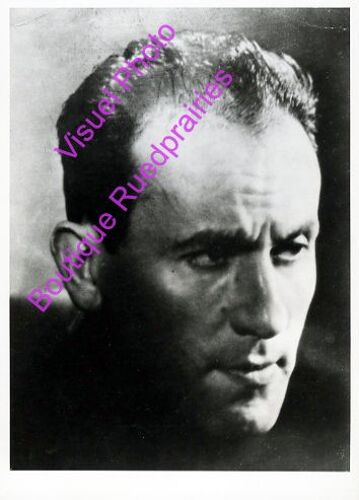 René Char - Photo Argentique Noir Et Blanc - Format 13x18 Cm