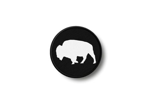 Patch Badge Insigne Ecusson Imprime Thermocollant Bison