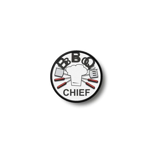 Patch Badge Insigne Ecusson Imprime Thermocollant Bbq Barbecue Chef