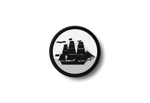 Patch Badge Insigne Ecusson Imprime Thermocollant Navire Voile Bateau
