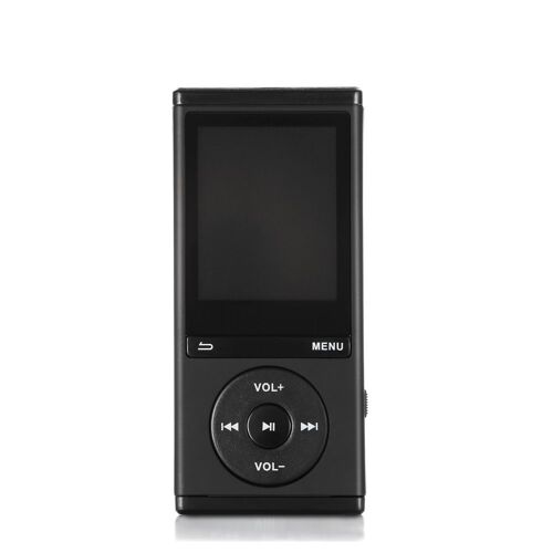 Lecteur MP4 8Go lecture audio et video, Radio FM, Bluetooth V4,0, Podomètre noir
