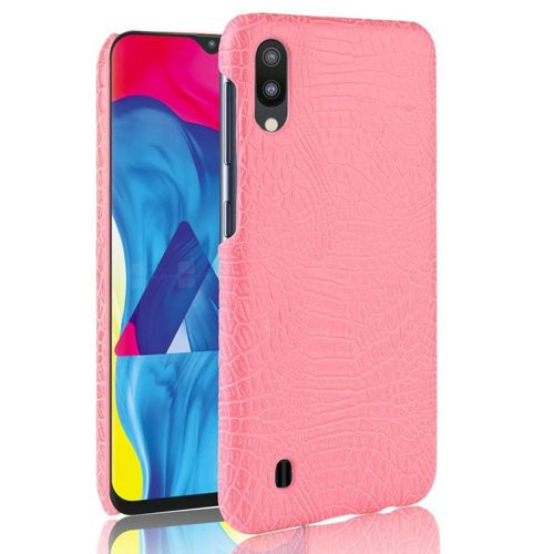 Classique Élégant Étui Pour Samsung Galaxy M10 Housse De Protection Anti Éraflure Mode Classique D'alligator Compatibilité - Couleur Rose