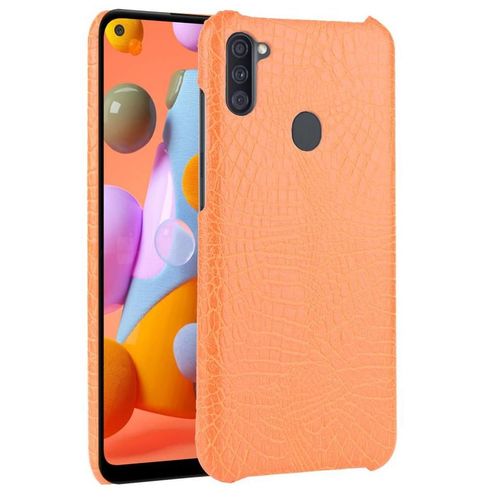 Classique Élégant Étui Pour Samsung Galaxy M11 Anti Éraflure Mode Classique D'alligator Housse De Protection Compatibilité - Couleur Orange