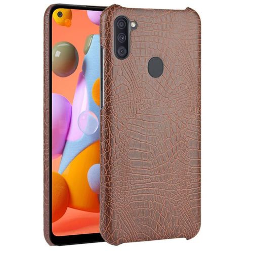 Classique Élégant Étui Pour Samsung Galaxy M11 Anti Éraflure Mode Classique D'alligator Housse De Protection Compatibilité - Le Brun
