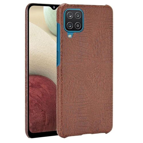 Classique Élégant Étui Pour Samsung Galaxy A12/M12 Anti Éraflure Housse De Protection Mode Classique D'alligator Compatibilité - Le Brun