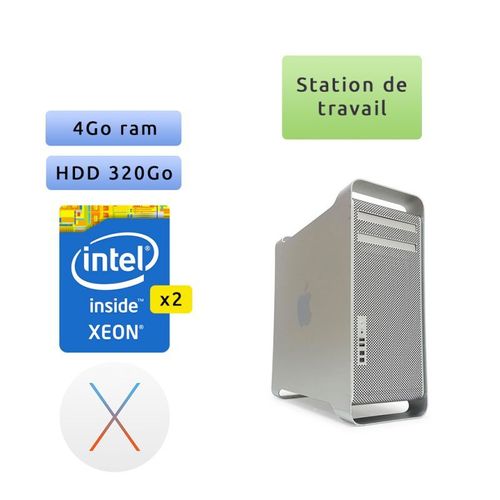 Apple Mac Pro Quad Core A1186 (EMC 2113) 4x 2.66GHz - MacPro1,1 - Station de Travail