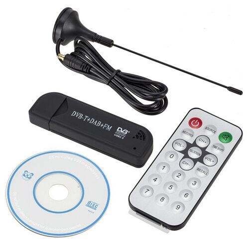 Clé de recopie pour télévision numérique, récepteur de carte Tv, Usb 2.0, Fm + Dab + Dvb T + Sdr, Rtl2832U + R820T2