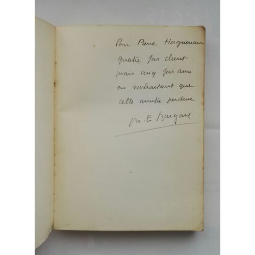 Marc Burgard L'économie Des Mandarins Avec Un Envoi Autographe Signé 1963 Les Sept Couleurs