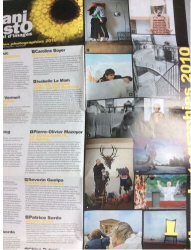 Manifesto, Festival D' Images, Toulouse & Tournefeuille, 2010 , Dépliant (17x10 Cm- Déplié : 50x34 Cm)