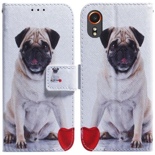 Flip Étui Pour Samsung Galaxy Xcover7 5g Portefeuille Fermeture Magnétique Peint Fentes Pour Cartes Cuir Pu - C5