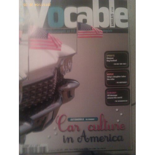 Vocable Anglais N° 598 : Car Culture In America