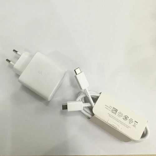 Chargeur D'origine Samsung Avec Câble, Charge Super Rapide 45w, Adaptateur Eu Us, Usb C, Samsung Galaxy S22, S23, S24 Ultra Plus, A54, A53, A52s White 45w Eu 1.5m
