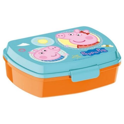 Boite A Gouter Peppa Pig Lunch Box Orange Turquoise