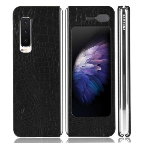 Étui Pour Classique Élégant Samsung Galaxy Fold 4g/5g Housse De Protection Compatibilité Anti Éraflure Mode Classique D'alligator - Noir
