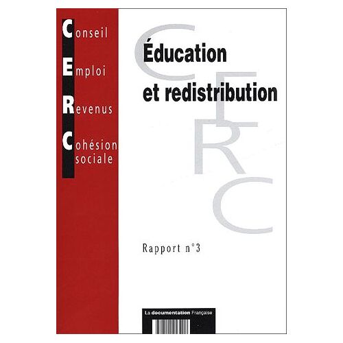 Education Et Redistribution - Rapport N° 3