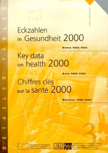 Chiffres Clés Sur La Santé 2000 : Key Data On Health 2000 : Eckzahlen In Gesundheit 2000 - Données 1985-1995 : Data 1985-1995 : Daten 1985-1995
