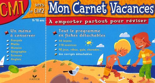 Mon Carnet Vacances Cm1