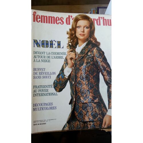 Femmes D'Aujourd'Hui N°1390 De 1971 Noël