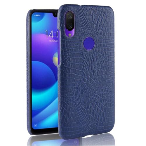 Xiaomi Redmi 7 Étui Pour Classique Élégant Housse De Protection Mode Classique D'alligator Compatibilité Anti Éraflure - Bleu