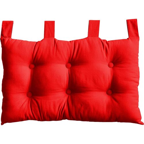 Tête de lit coussin Panama à suspendre - 70 x 45 cm - Rouge