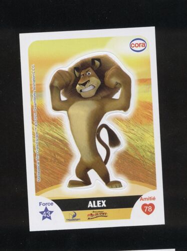 Carte À Collectionner Le Collector Cora Alex Madagascar N° 8 / 112 Dreamworks