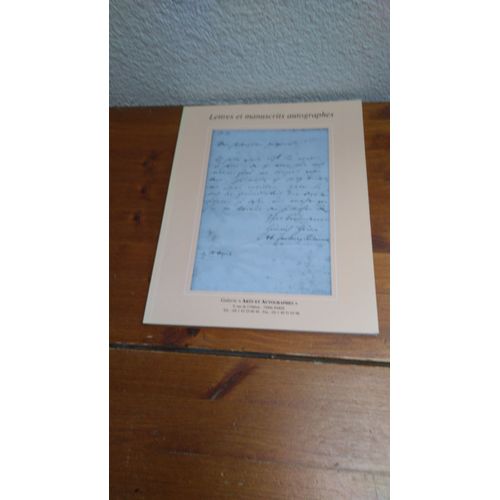 Autographes. Cataloguen°11. Arts Et Autographes À Paris.