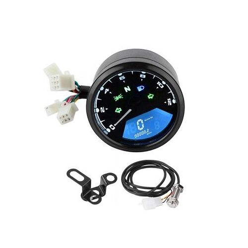 Compteur De Vitesse Universel À Affichage Numérique Lcd Pour Moto, Odomètre Qp6872