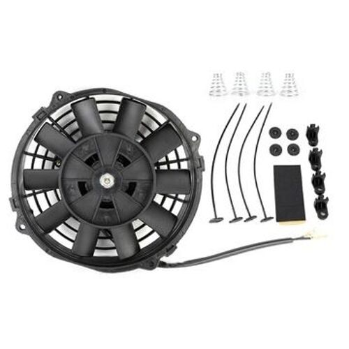 Ventilateur De Radiateur Électrique Thermo Mince De 7 Pouces, 12v, Universel Qp7607