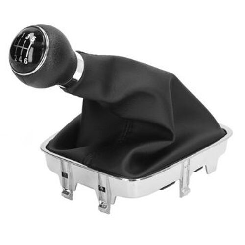 Pommeau De Levier De Vitesse À 6 Vitesses Avec Pièces De Rechange Pour Chaussures En Cuir Pu Pour Qp17712