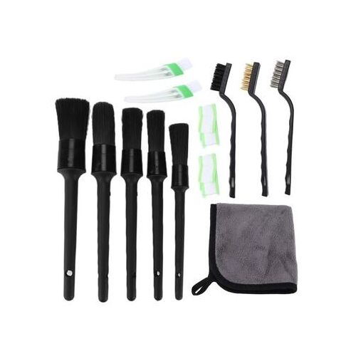 Jeu De Brosses De Nettoyage Pour Voiture, Différentes Tailles, Double Tête Avec Qp18028