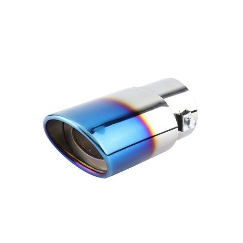 Tuyau D'échappement Universel En Acier Inoxydable Bleu Chromé, Qp21902