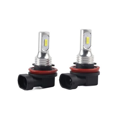 Ampoule Antibrouillard Blanche H8 H11 80w 6500k Csp, Boîtier En Aluminium, 2 Pièces Qp22788